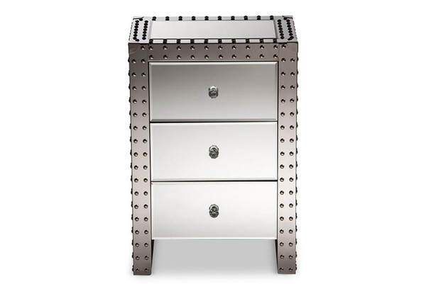 Azura Hollywood Regency Nightstand Bedside Table LD2470