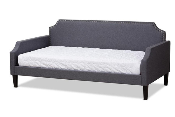 Grey Fabric Upholstered Twin Size Sofa Daybed Walden-Grey-Daybed