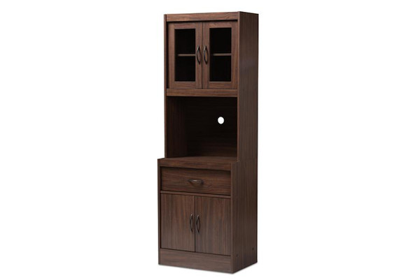 Laurana Modern And Contemporary Kitchen Hutch WS883200-Dark Walnut