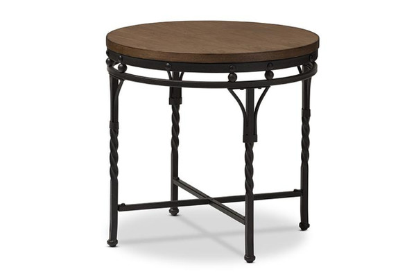 Austin Antique Bronze Round End Table YLX-2687-ET