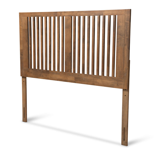 Harena Modern And Contemporary Transitional Ash Walnut Finished Wood Queen Size Headboard MG9751-Ash Walnut-HB-Queen