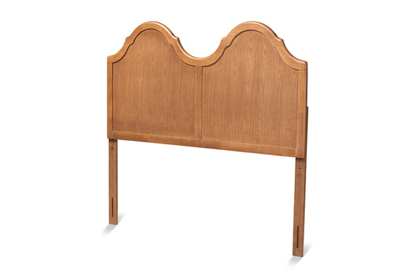 Tobin Vintage Classic And Traditional Ash Walnut Finished Wood Queen Size Arched Headboard MG9738-Ash Walnut-HB-Queen