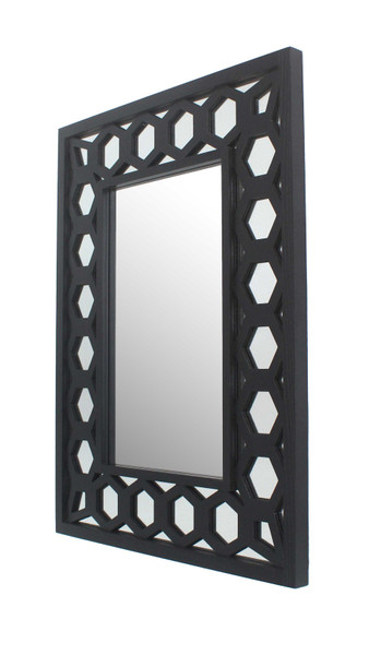 40" X 30" X 2" Black, Vintage, Dressing - Mirror (274604)
