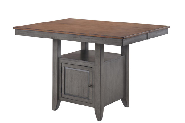 55" X 54" X 36" Storm Grey Maple Hardwood Gathering Table (356225)
