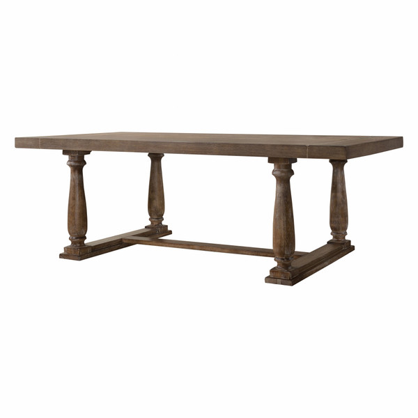 84" X 42" X 30" Weathered Oak Dining Table (318902)