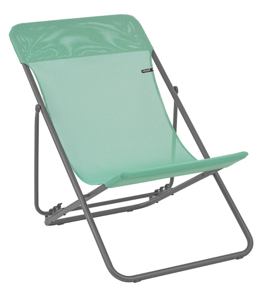 Folding Sling Chair - Set Of 2 - Basalt Steel Frame - Menthol Fabric (320617)