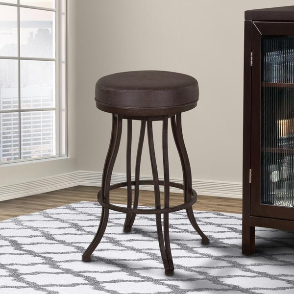 Ventura 30" Bar Height Metal Swivel Backless Barstool (LCVEBAES30)