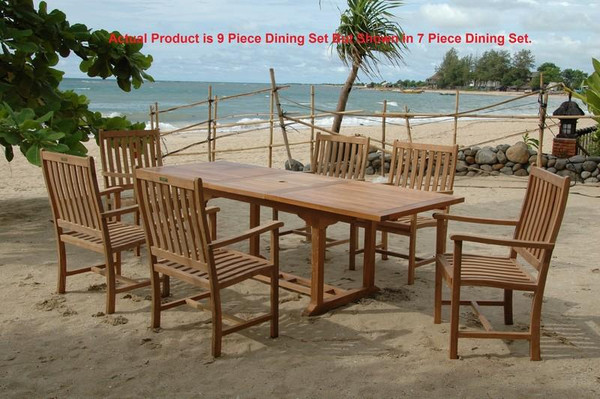 9 Piece Wilshire Dining Set (Set-112A)