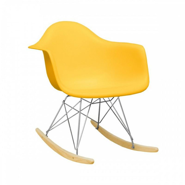 Paris Tower Eiffel Leg Yellow Rocker Chair Mm-Pc-018R (MM-PC-018R-Yellow)
