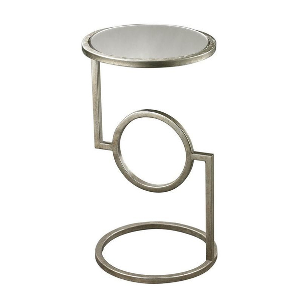 Mirrored Top Hurricane Side Table (114-107)