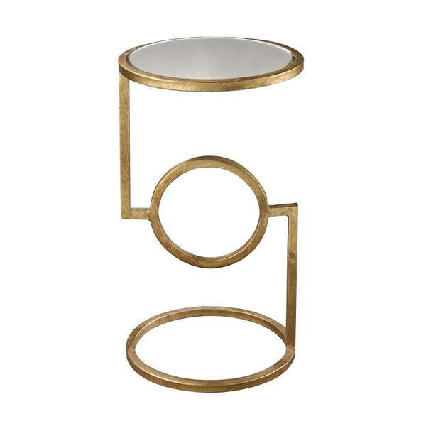 Mirrored Top Hurricane Side Table (114-108)