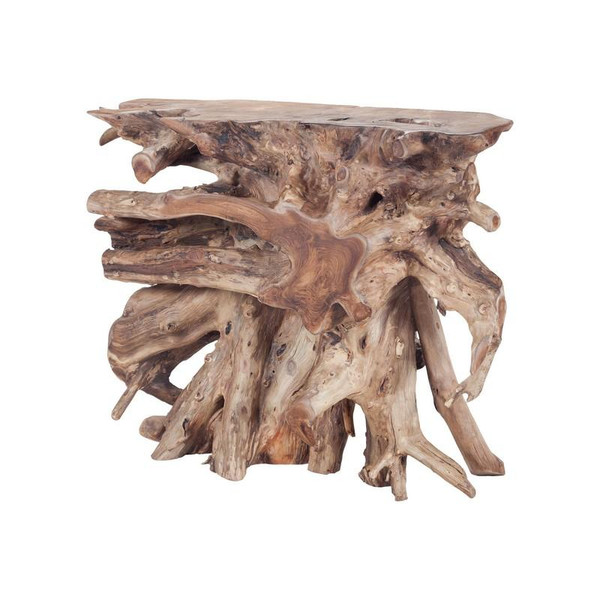 Natural Teak Slice Console (7011-006)