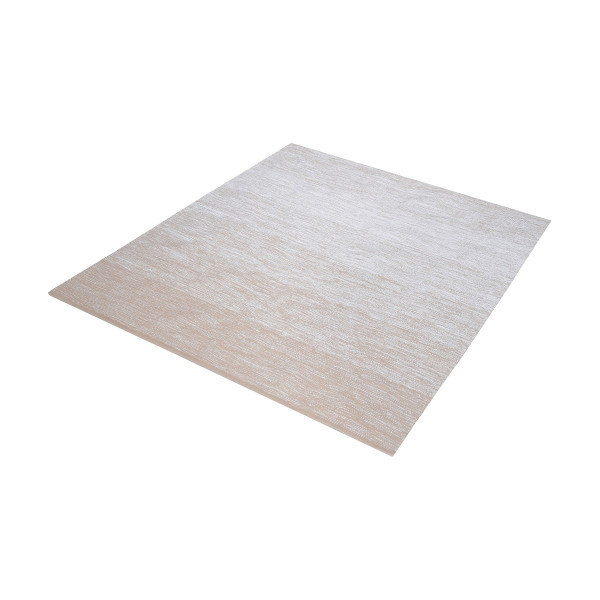 6" Square Delight Handmade Cotton Rug In Beige And White (8905-035)