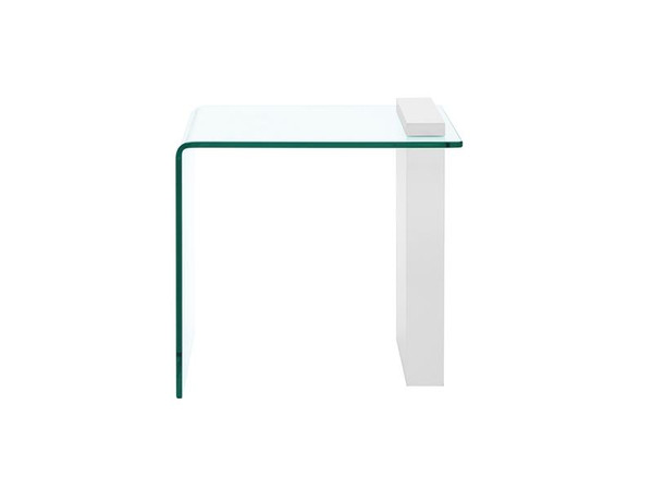 Buono High Gloss White Lacquer End Table (CB-1154-END-WH)