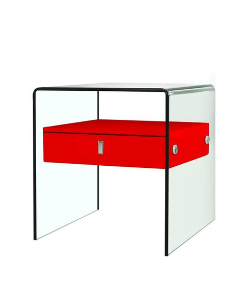 Red Bari Nightstand/ End Table (CB-J052-RED)