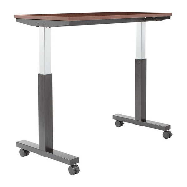 Height Adjustable Table 2/Ctns Mah Top/Blk Base 48X24 Kd (PHAT2448M3)