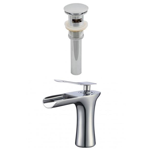 1 Hole Cupc Approved Brass Faucet Set In Chrome - Overflow Drain Incl. (AI-23439)