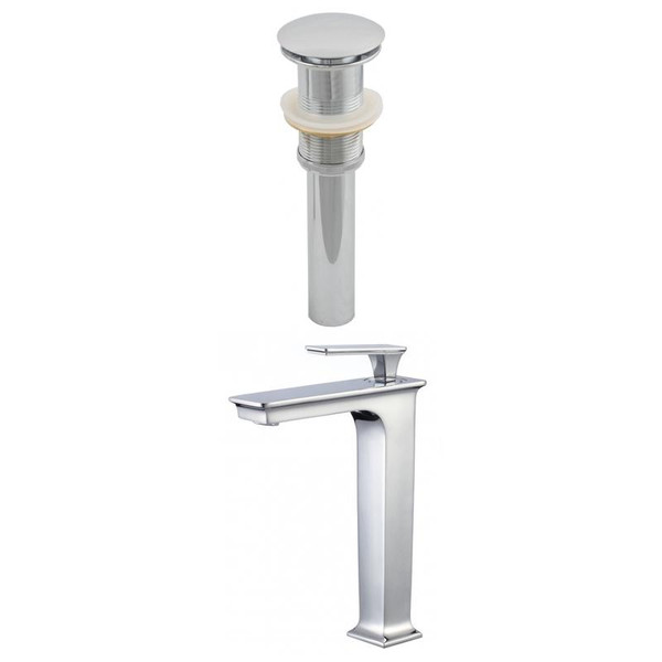 Deck Mount Cupc Approved Brass Faucet Set In Chrome Color - Drain Incl. (AI-23438)