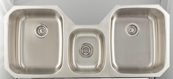 Csa Approved Chrome Kitchen Sink With Stainless Steel Finish & 18 Gauge (AI-27708)