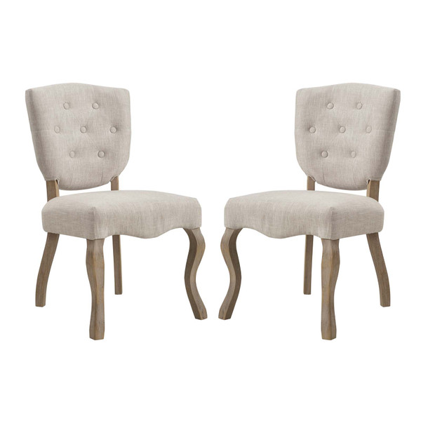 Array Dining Side Chair Set Of 2 EEI-3383-BEI