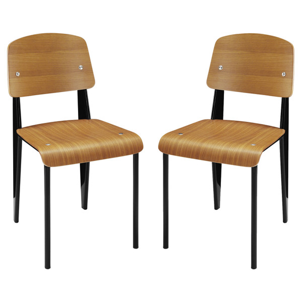 Cabin Dining Side Chair Set Of 2 EEI-1262-WAL