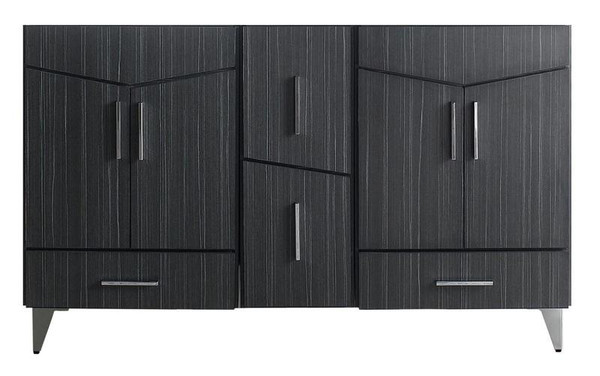 60" W 17" D Modern Plywood-Melamine Vanity Base Set Only In Dawn Grey (AI-19566)