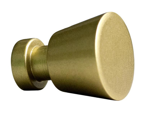 1" W Round Brass Cabinet Knob In Gold Color (AI-22089)