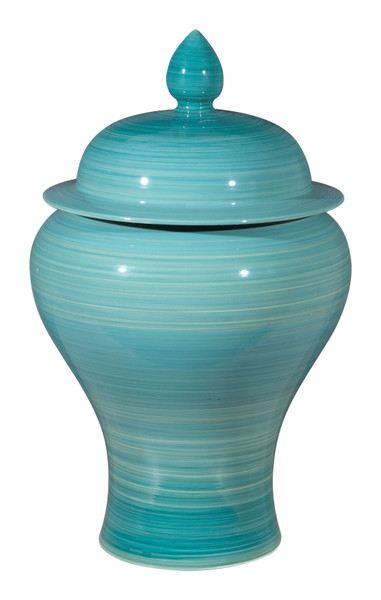 10.8" X 10.8" X 17.9" Blue, Ceramic, Jar (364949)