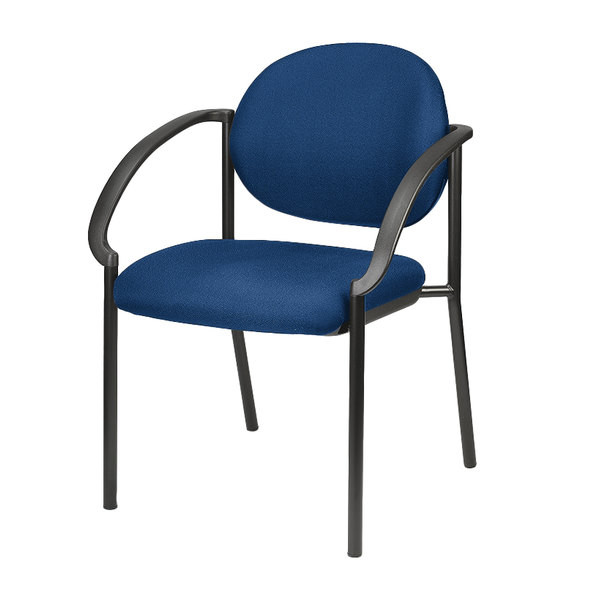 24" X 19.7" X 32.3" Navy Fabric Guest Chair (372342)