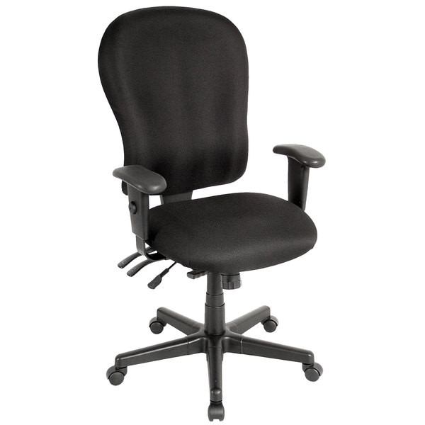 29" X 26" X 40.5" Black Fabric Chair (372355)