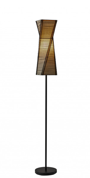 10" X 10" X 68" Black Shade Floor Lamp (372656)