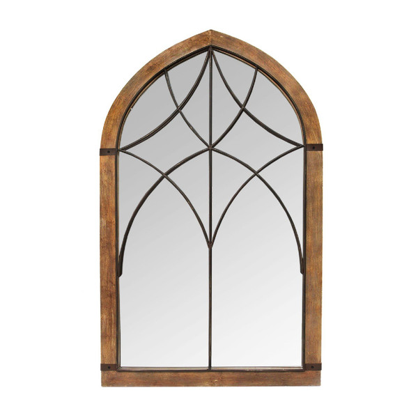 Cathedral Wood Framed Vintage Mirror (373144)