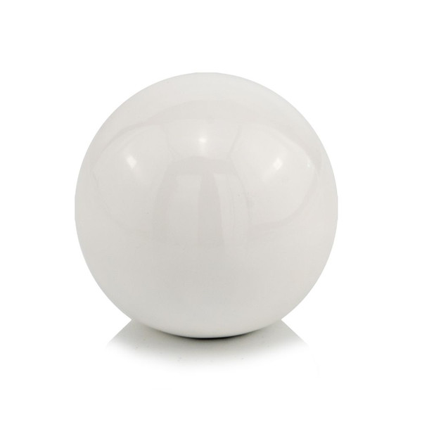 4" X 4" X 4" White Aluminum Sphere (373766)