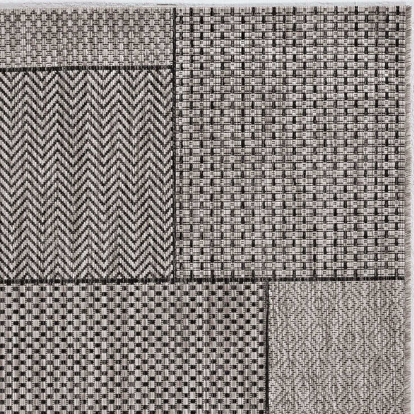 94" X 94" Grey Polypropylene Rug (375261)