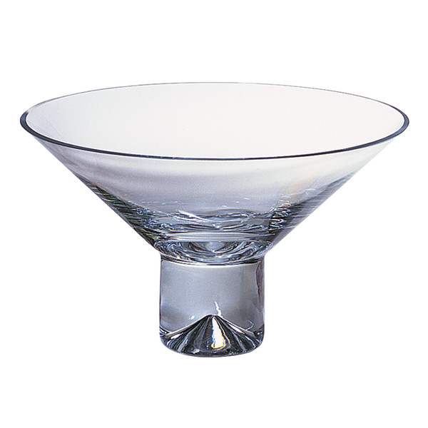 11" Mouth Blown Crystal Centerpiece Or Fruit Bowl (375849)