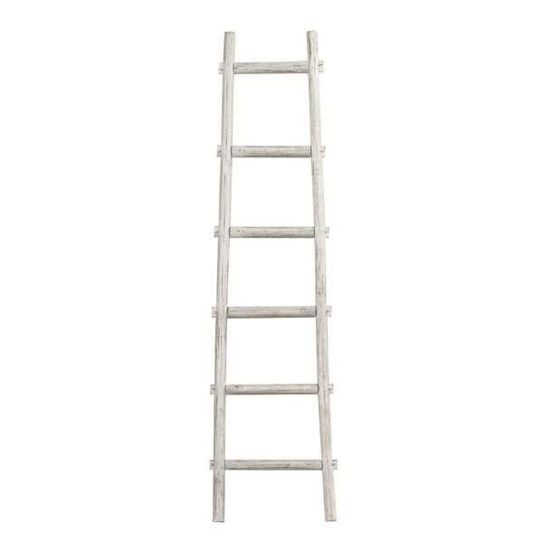 6 Step White Decorative Ladder Shelve (379919)
