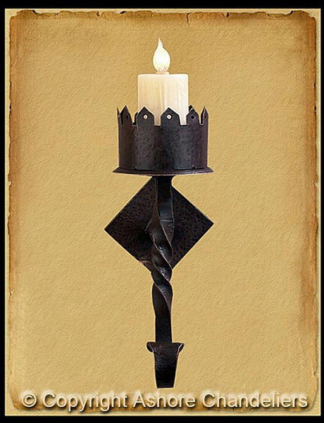 Single Arm Torche Sconce In Black (SC-101)