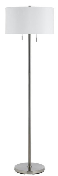 Calais Metal Floor Lamp - Brushed Steel (BO-2450FL-BS)