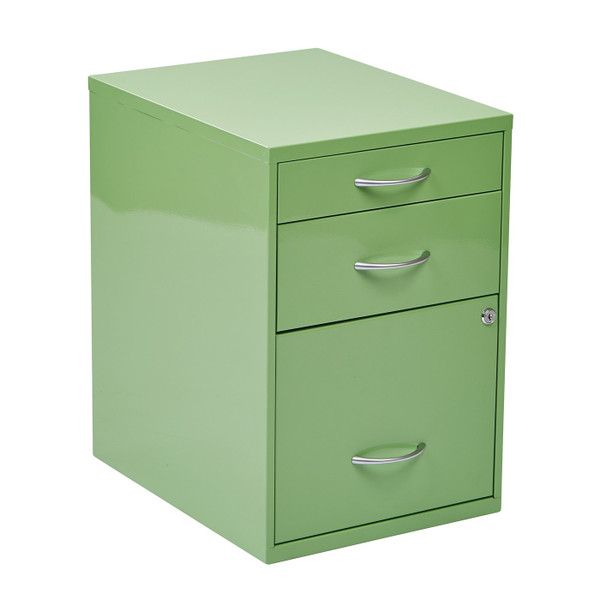 Osp Home Furnishings 22" Pencil, Box, File Cabinet - Green (HPBF6)