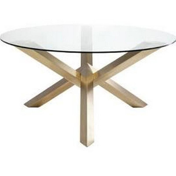 Modern Gold Steel Round Costa Dining Table (HGTB383)