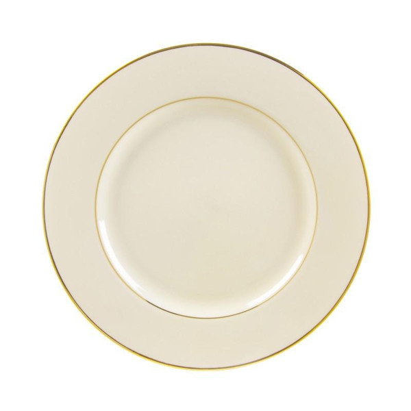 Cream Double Gold 10.75" Dinner Plates- Pack Of 24 (CGLD0001)