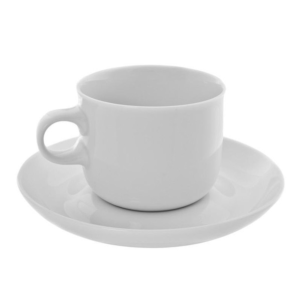 Taverno 6-Ounces Tea Cup/Saucer- Pack Of 24 (TAV-9)