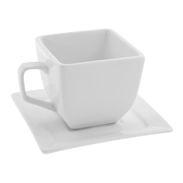 Whittier Square 4-Ounces Cup/Saucer- Pack Of 24 (WTR-CUP)