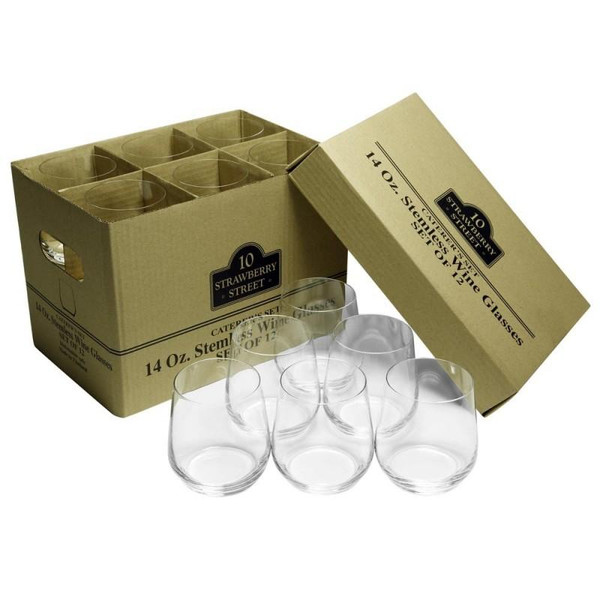 Catering Wine Set Of 12 Stemless Wine, 14 Oz. (Pack Of 2) By (CATERING-12-WINE-STEMLESS)