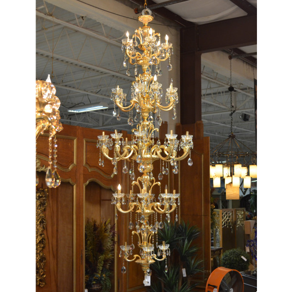 Alonzo Brushed Gold Chandelier (11147796)