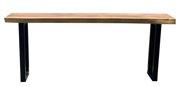 200 Suar Wood Console Table With Square Iron Legs (12016367)