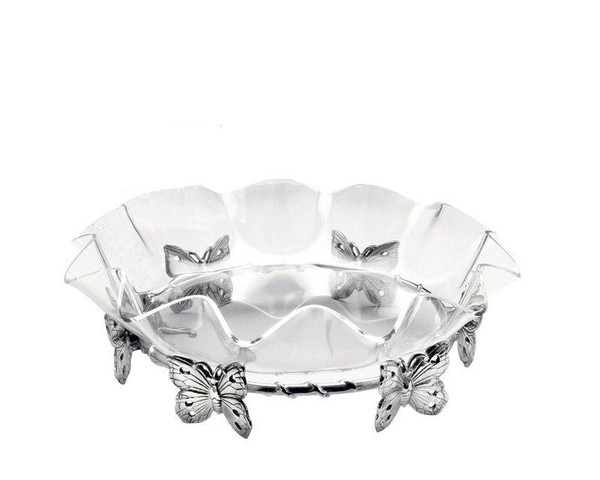 Butterfly Stand Acrylic Bowl 16" 0 (50348)
