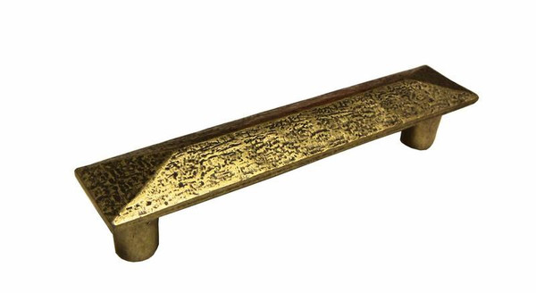 Rustic Pyramid Cabinet Pull - Antique Brass (422-AB)
