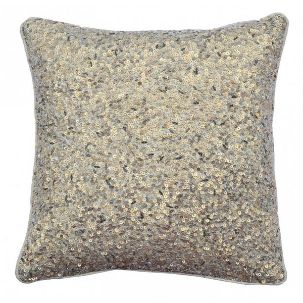 Abby Gold Sequins Pillow (12662AD-GD)