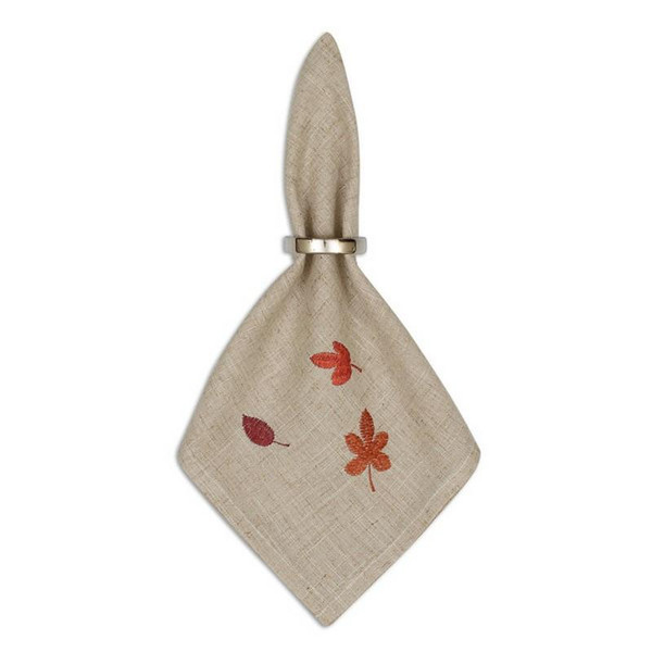 Fall Tree Embroidered Napkin (Pack Of 34) (28725)